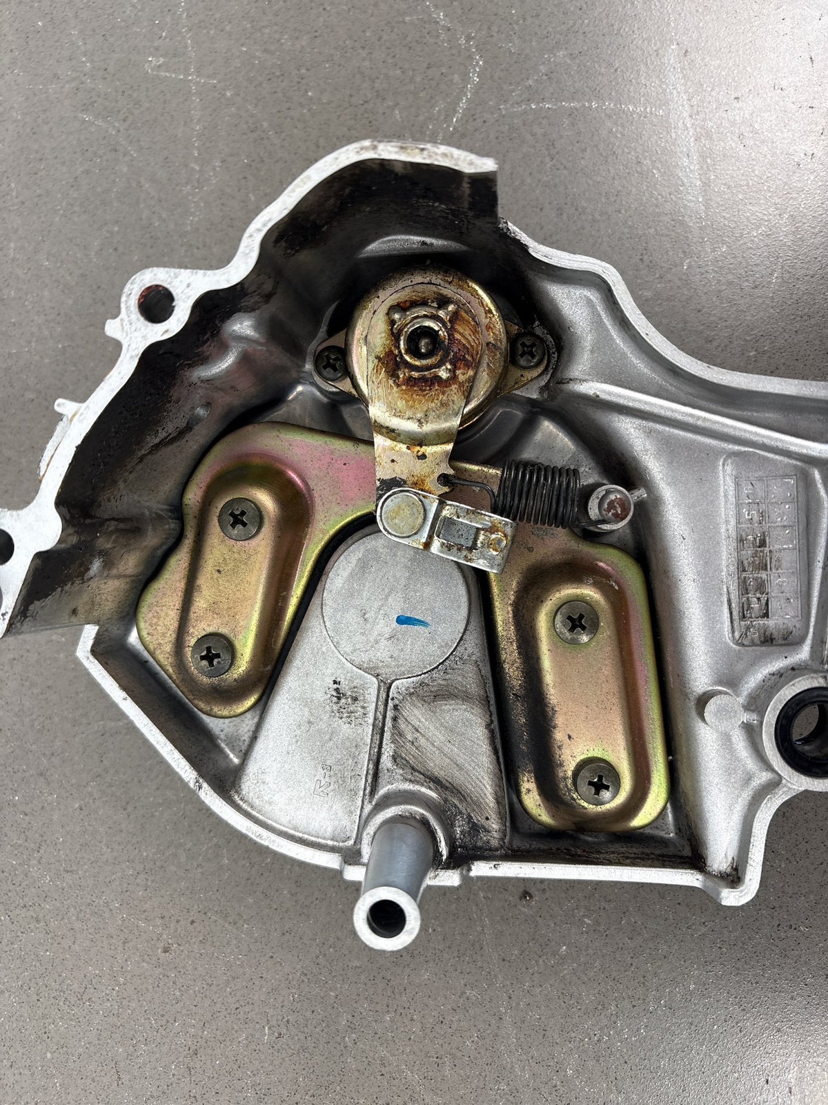 1999-2007 Yamaha YZF600R Front Sprocket Cover Silver with Clutch Release OEM