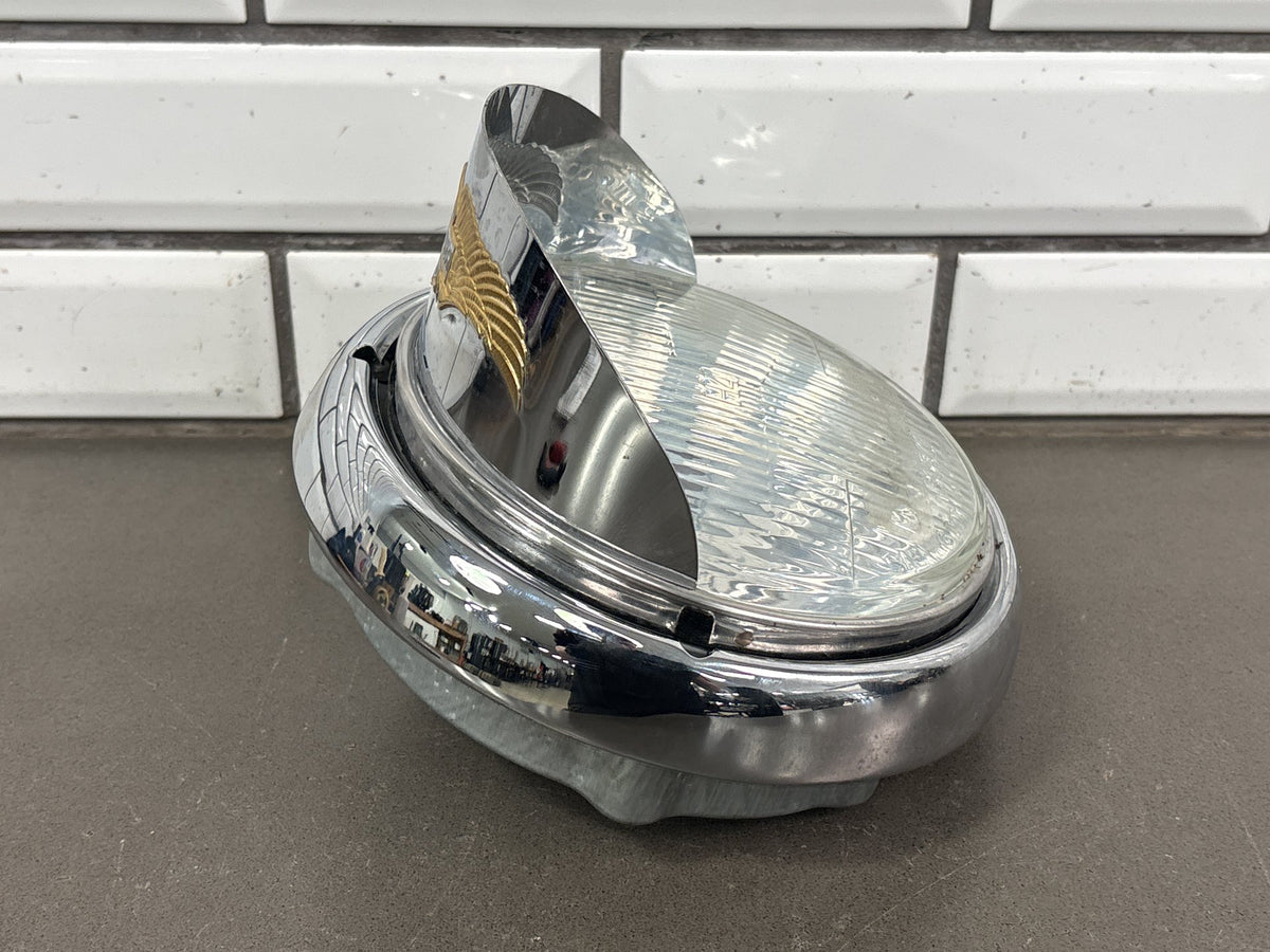1996-2013 Harley Touring Softail 7in Headlight Eagle Wing Visor Bosch H4 OEM
