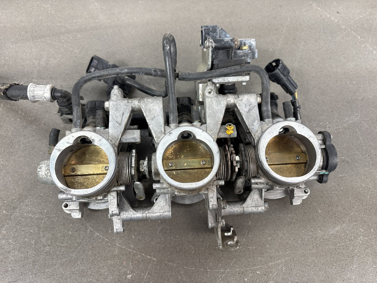2008-2012 Triumph Street Triple 675 Throttle Bodies with Fuel Rail Injectors OEM