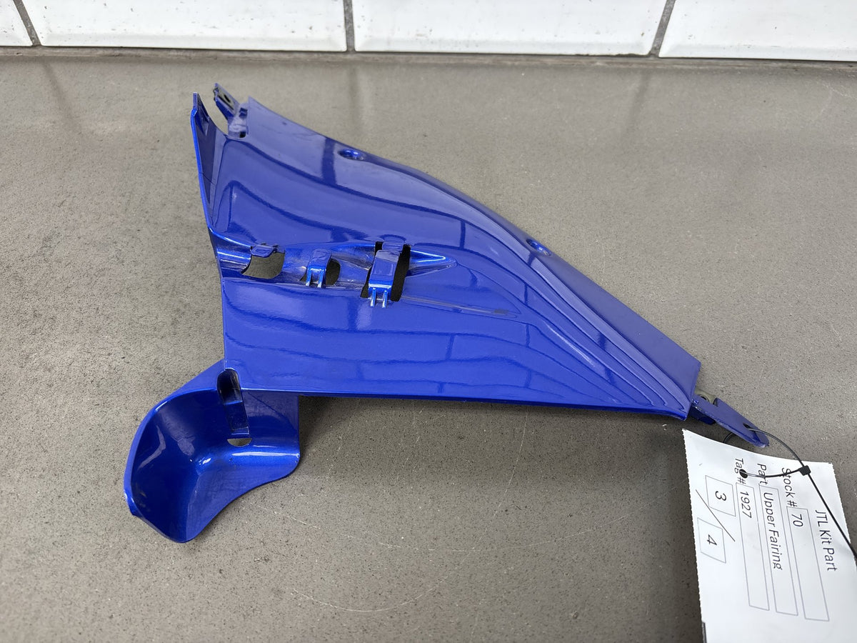 1999-2007 Yamaha YZF600R Upper Nose Fairing Blue W Center & Inner Panels OEM