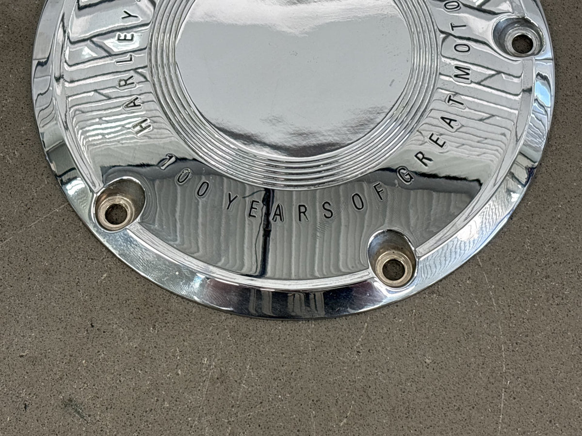 2003 Harley Road King FLHRCI 100th Anniversary Derby Cover Chrome OEM 60720-03