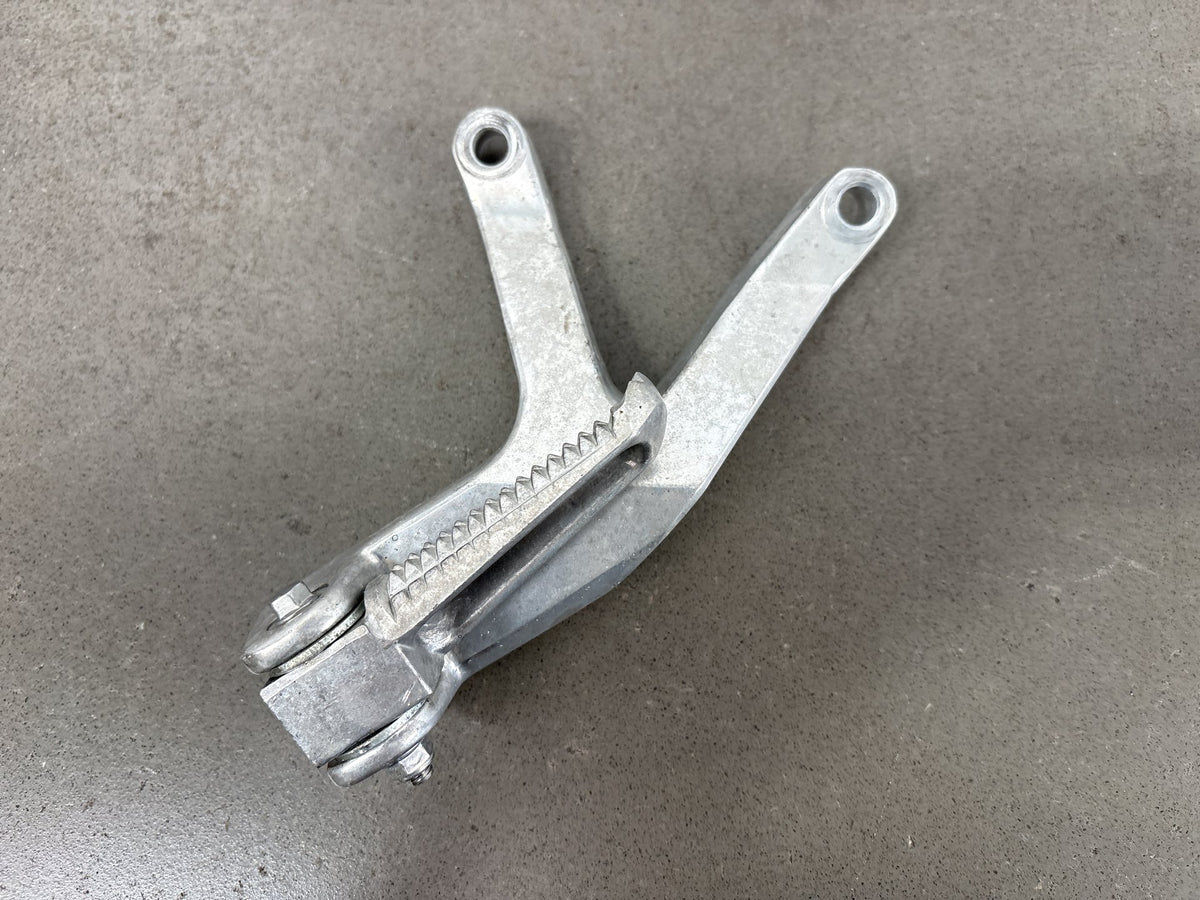 1999-2007 Yamaha YZF600R Pair Rear Passenger Foot Pegs w/ Brackets Silver OEM