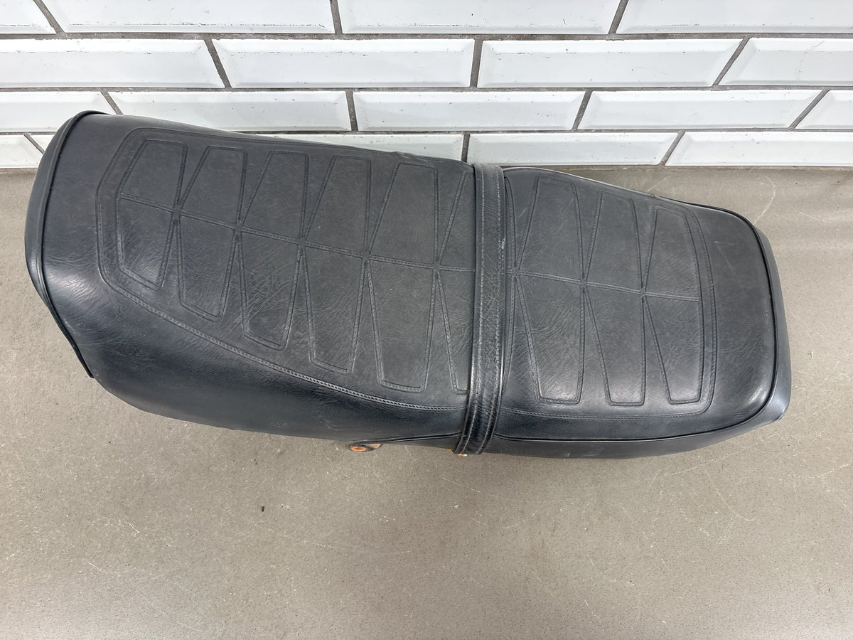 1979-1982 Honda CB750 Super Sport OEM Seat Assembly Foam Pan Cover Black Vintage