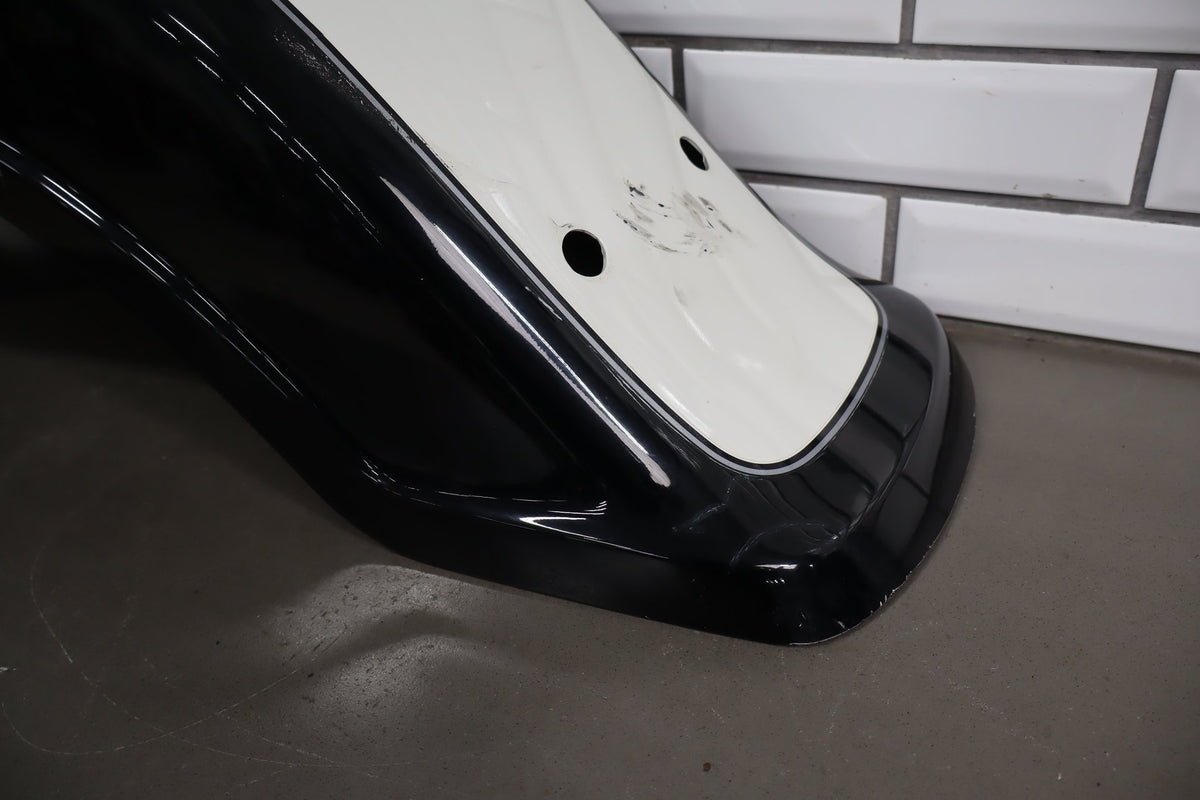 2001 Suzuki VL800 Volusia Rear Fender OEM with Chrome Trim Black White FP4