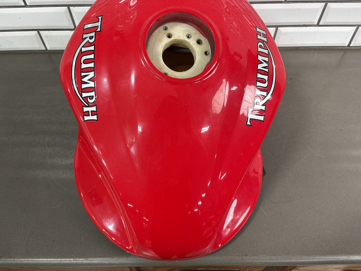2005-2010 Triumph Sprint ST1050 OEM Fuel Gas Tank Assembly Red Sprint ST 1050