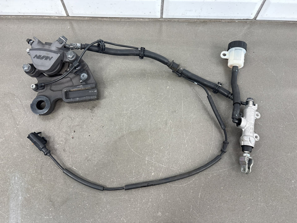 20-25 Kawasaki Ninja 650 EX650 Rear Brake Master Cylinder & Caliper Set (Black)