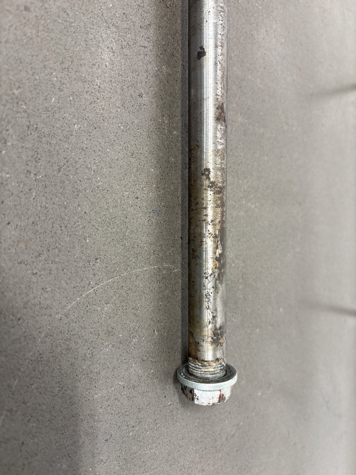 1990-1993 Kawasaki ZX-11 ZX1100C Swingarm Pivot Shaft With Nut OEM 33032-1157