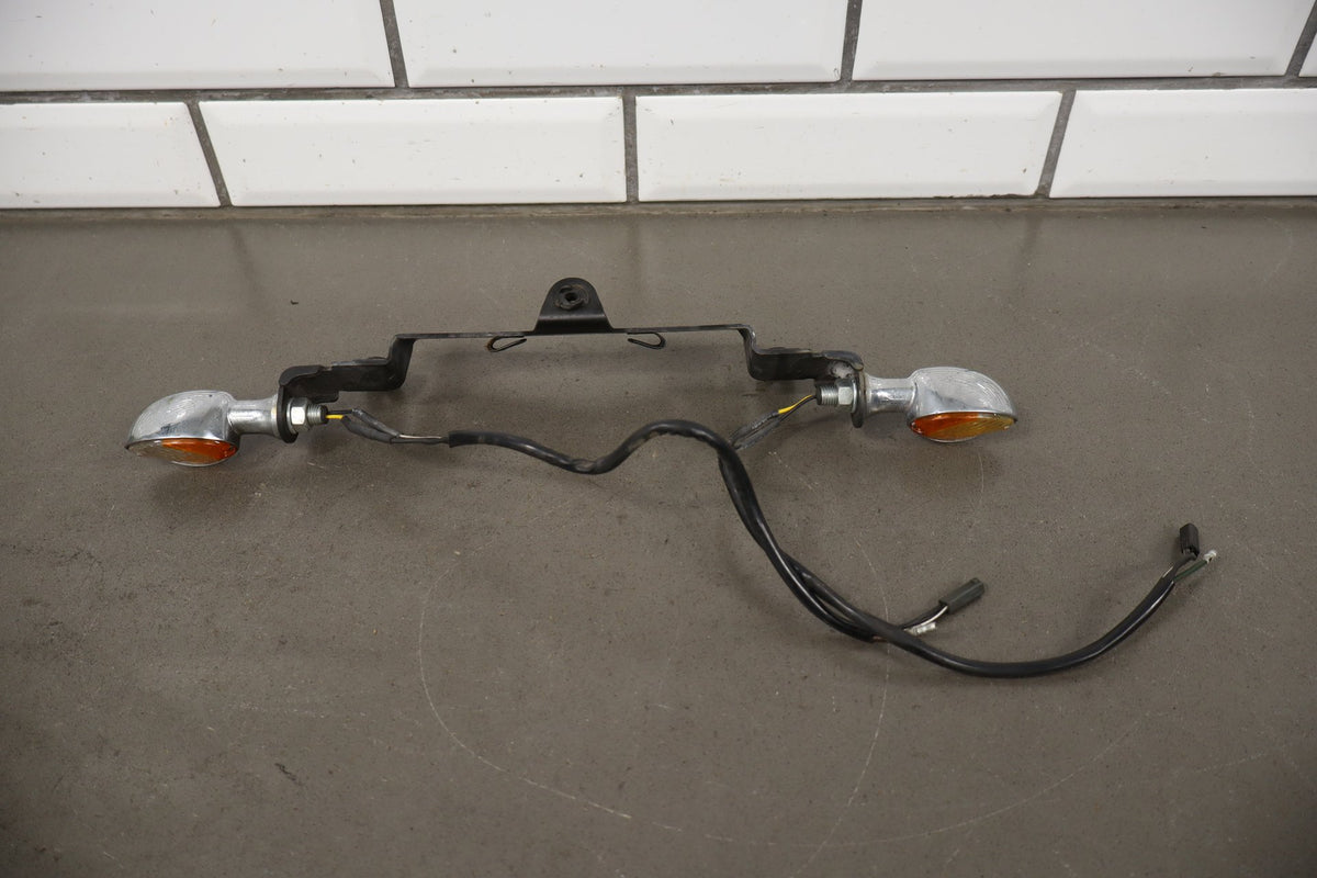 2001-03 Suzuki VL800 Volusia Front Turn Signal Set OEM with Bracket/Mount