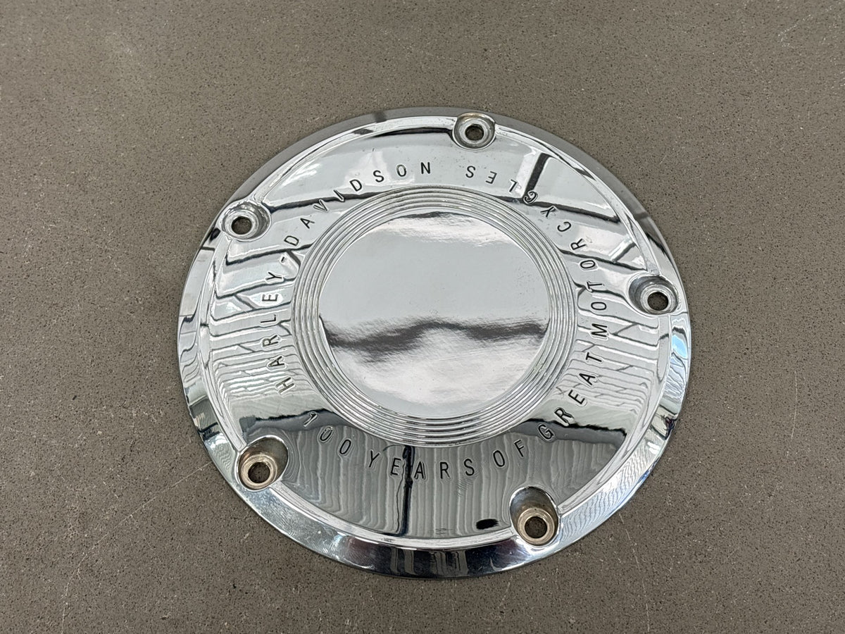 2003 Harley Road King FLHRCI 100th Anniversary Derby Cover Chrome OEM 60720-03