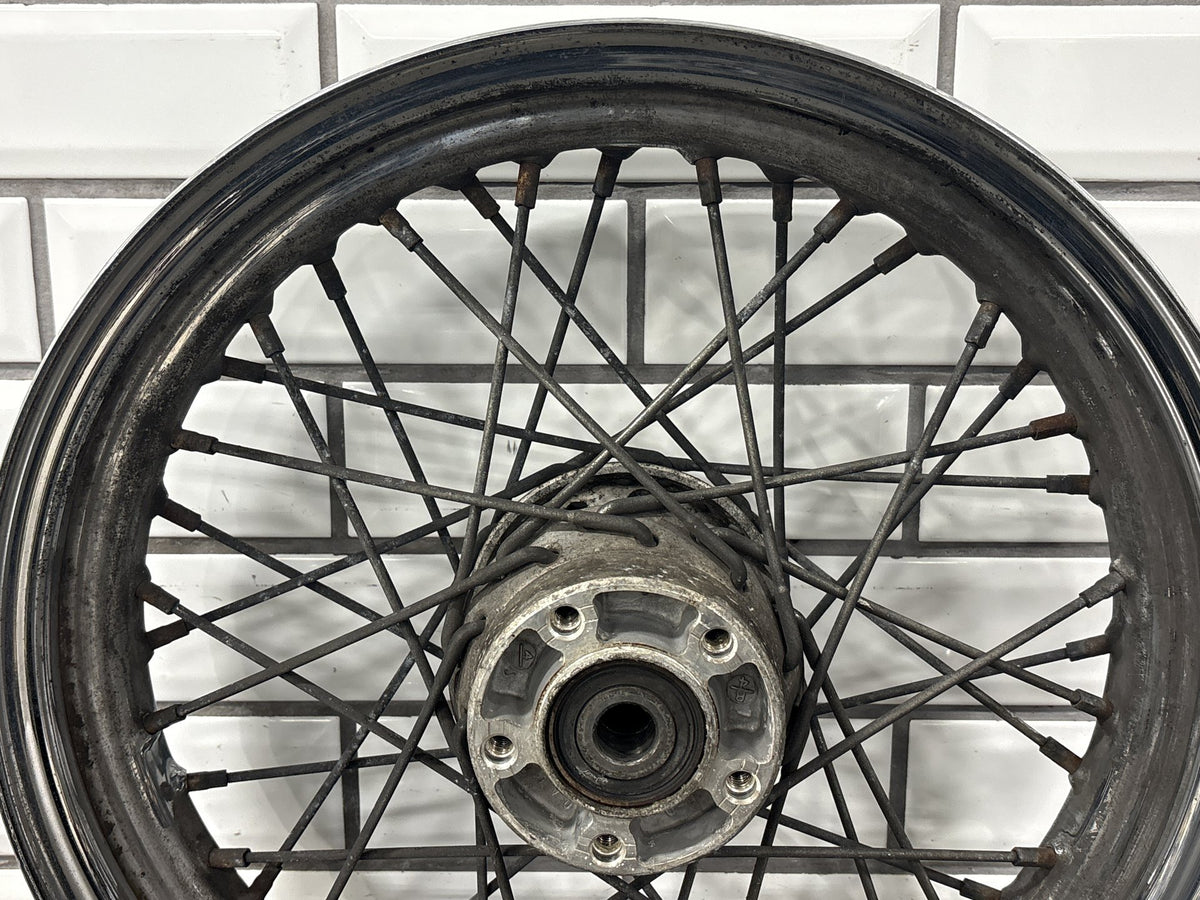 03-07 Harley Softail FL 03-05 FX Rear Wheel 16x3 40 Spoke Chrome 3/4" Axle OEM