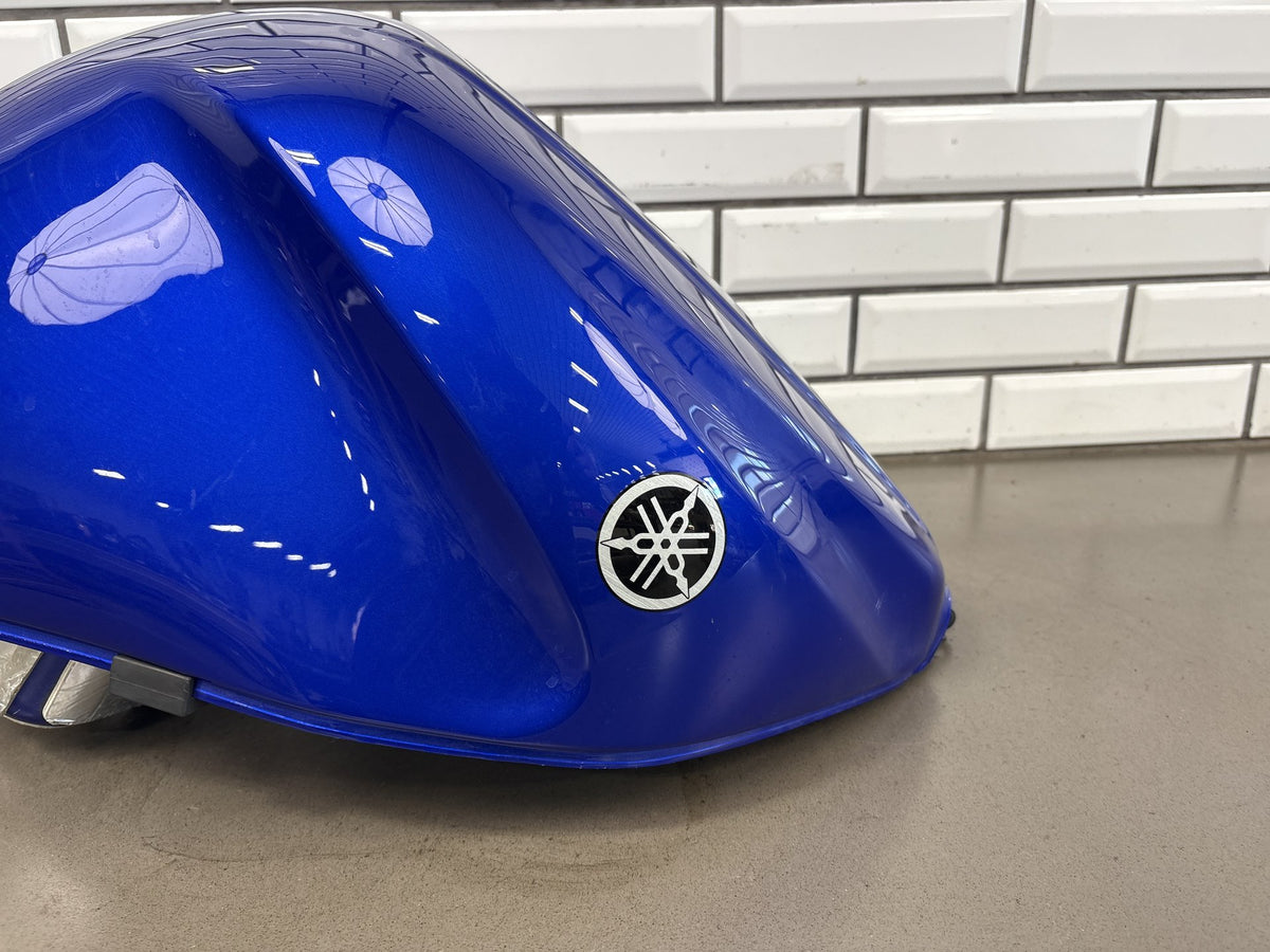 1999-2007 Yamaha YZF600R Fuel Gas Tank Blue Petcock Fuel Filter Scuffed OEM