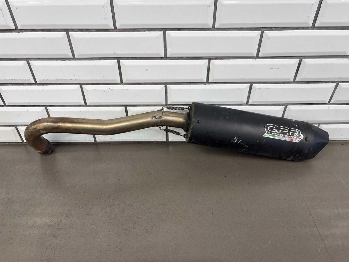 2000 Honda Super Hawk 1000 VTR1000F Exhaust GPR Slip On Mufflers Headers Rusty