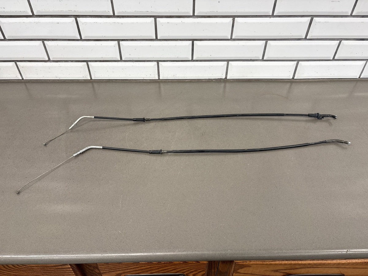 1990-1993 Kawasaki Ninja ZX11 ZX1100C Throttle Cables Pair OEM