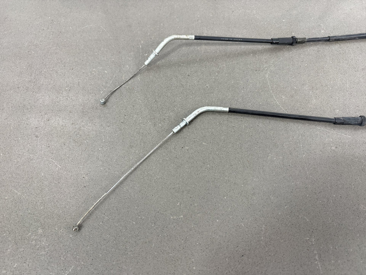 1990-1993 Kawasaki Ninja ZX11 ZX1100C Throttle Cables Pair OEM