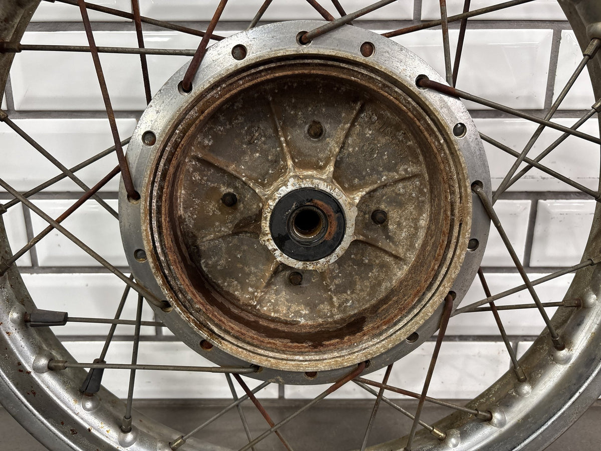 1973-1975 Yamaha RD350 Rear Wheel/Rim Assembly OEM Straight 18"