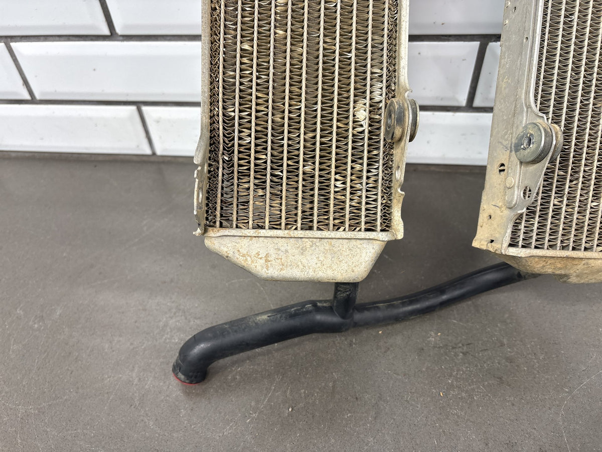 2000-2007 Suzuki DRZ400E DRZ400 Radiators Left Right Pair with Hoses OEM