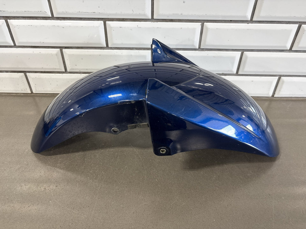 2006-2007 Yamaha FJR1300 Front Fender Mudguard Cobalt Blue OEM 3P6-21511-00-P2