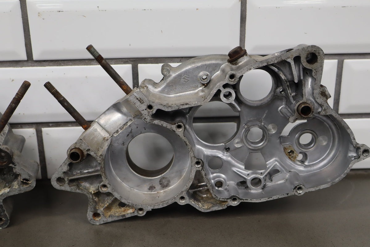 1975 Suzuki RV125 Left Right Engine Crankcase Crank Cases Block OEM