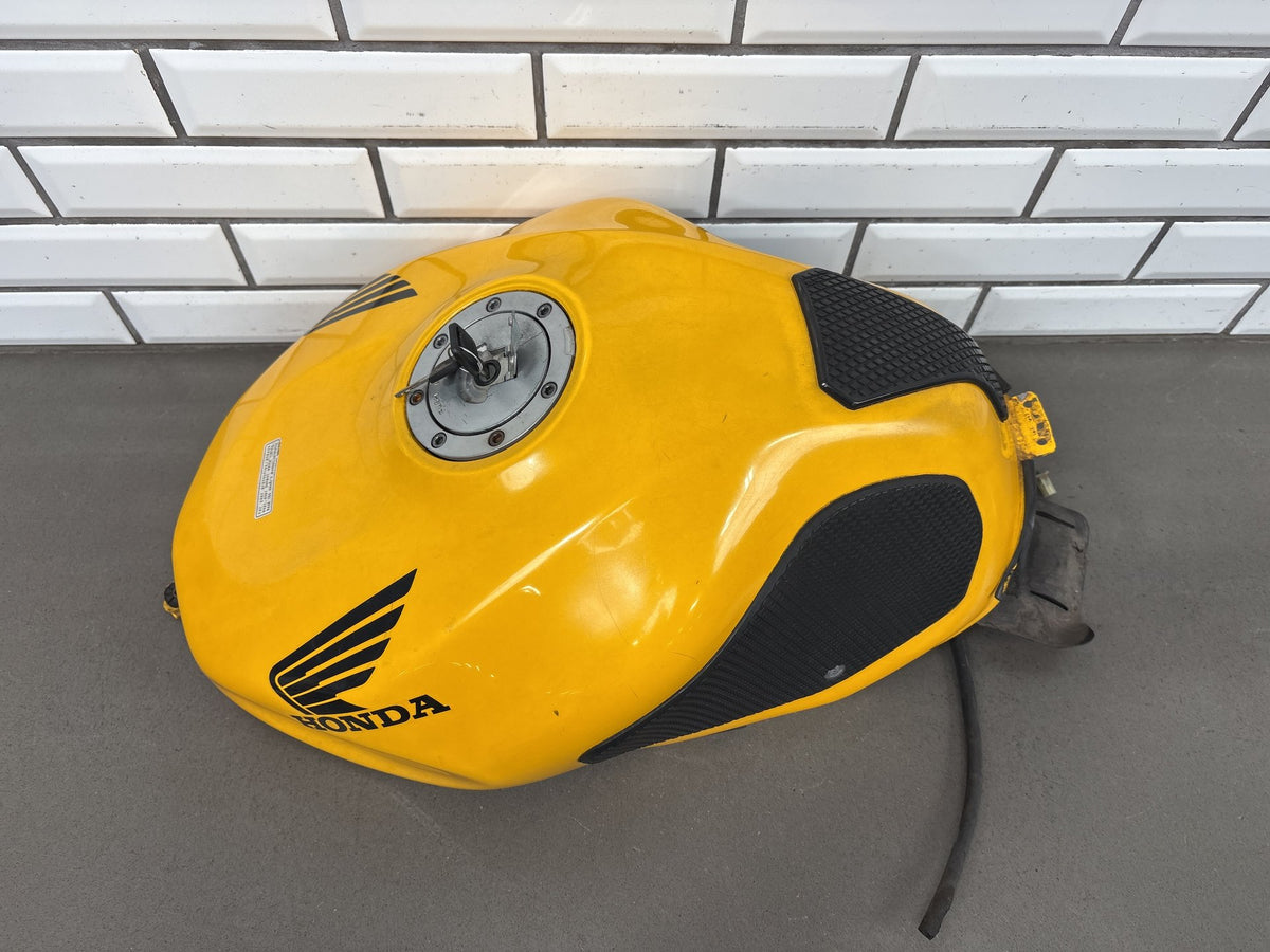 1999-2000 Honda Super Hawk VTR1000F Fuel Tank Yellow OEM 17520-MBB-A00ZB