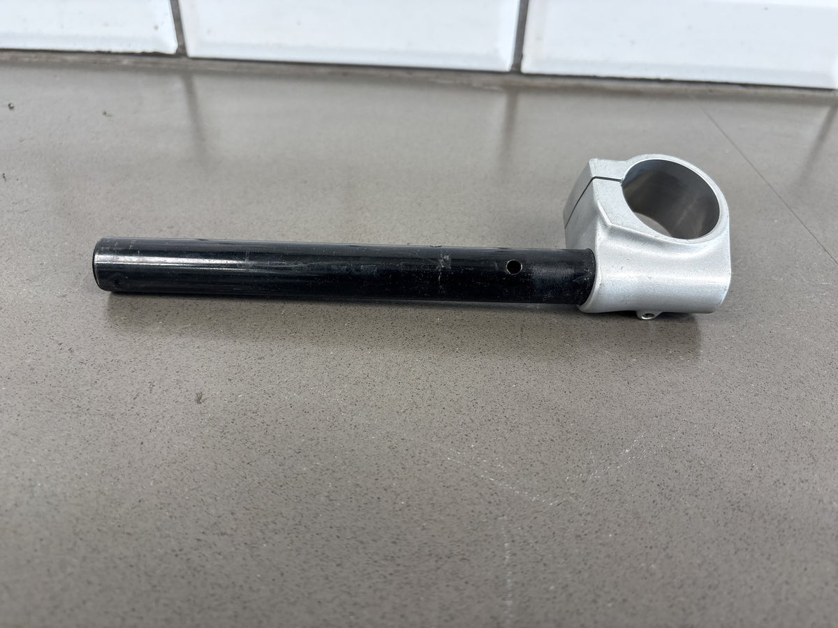 1999-2007 Yamaha YZF600R Right Clip On Handlebar Silver Clamp Black Bar OEM