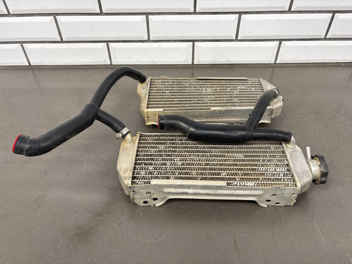 2000-2007 Suzuki DRZ400E DRZ400 Radiators Left Right Pair with Hoses OEM
