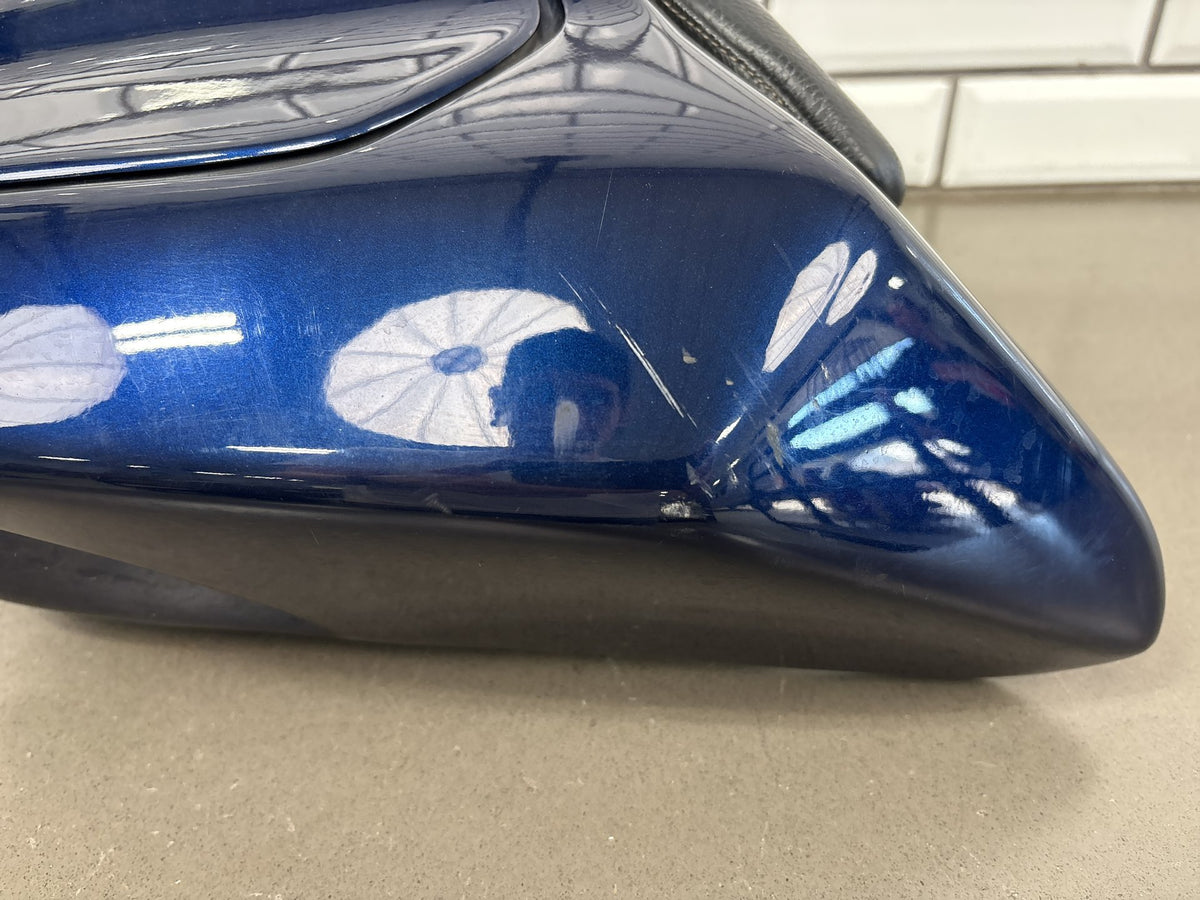 2006-2024 Yamaha FJR1300 Corbin Smuggler Trunk Blue Backrest No Key