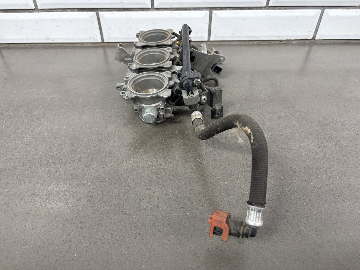 2008-2012 Triumph Street Triple 675 Throttle Bodies with Fuel Rail Injectors OEM