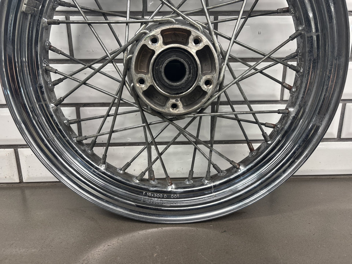 00-06 Harley Road King FLHR FLHRI FLHRCI Front Laced Wheel Chrome 16x3 40960-08