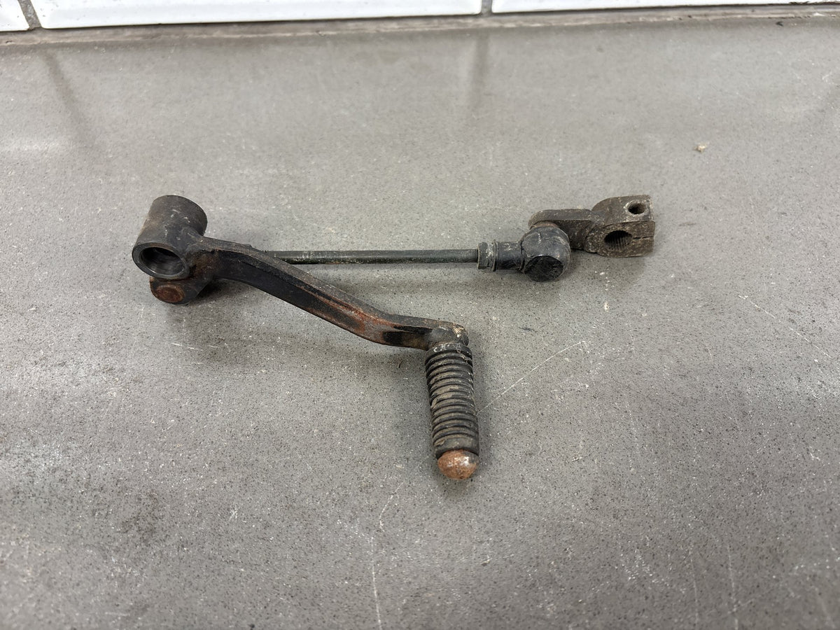 1983 Kawasaki GPZ750 ZX750A Kickstand with Spring and Shift Lever Linkage OEM