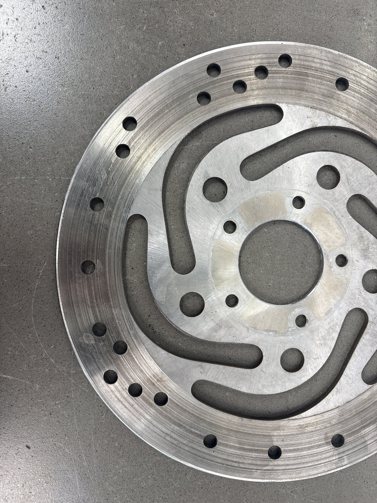 00-06 Harley Road King FLHR FLHRI FLHRCI Front Brake Rotor Pair Silver 44156-00