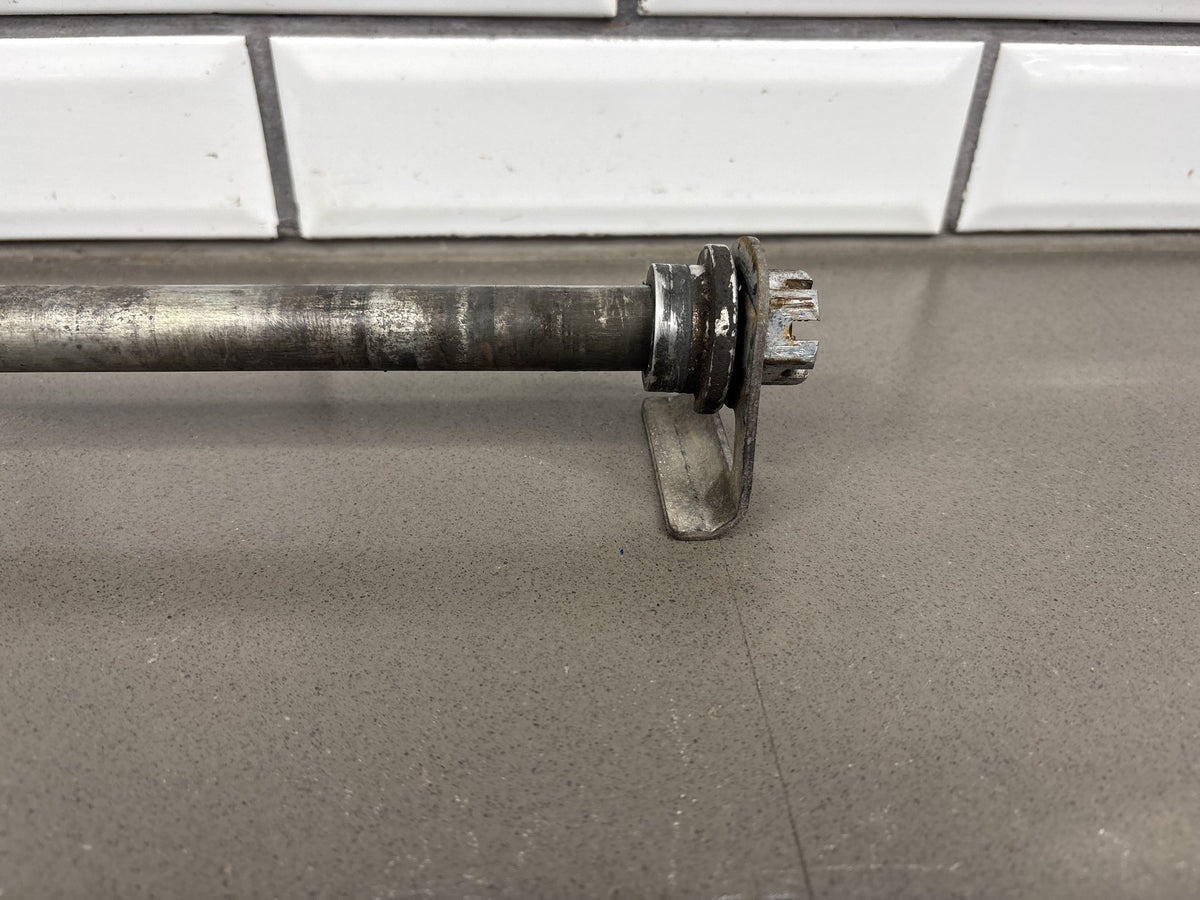2005-07 Suzuki SV650 Rear Axle With Chain Adjusters Nut OEM 64711-17G10