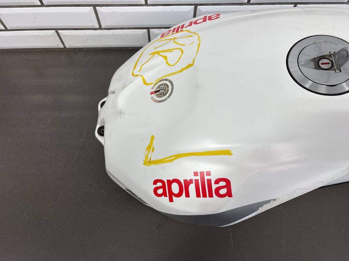 2004-2009 Aprilia RSV 1000 R RSV1000R Fuel Tank Gas Tank White OEM