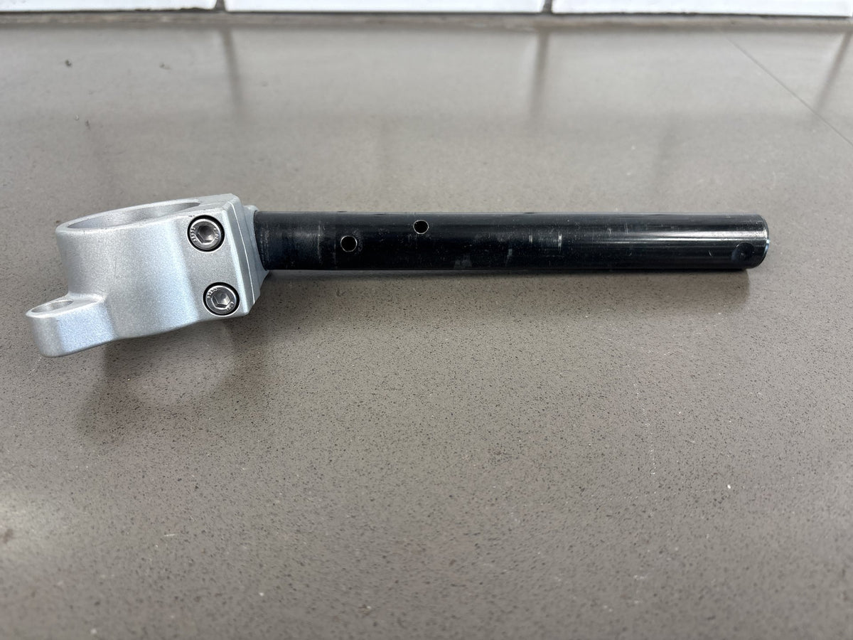 1999-2007 Yamaha YZF600R Right Clip On Handlebar Silver Clamp Black Bar OEM