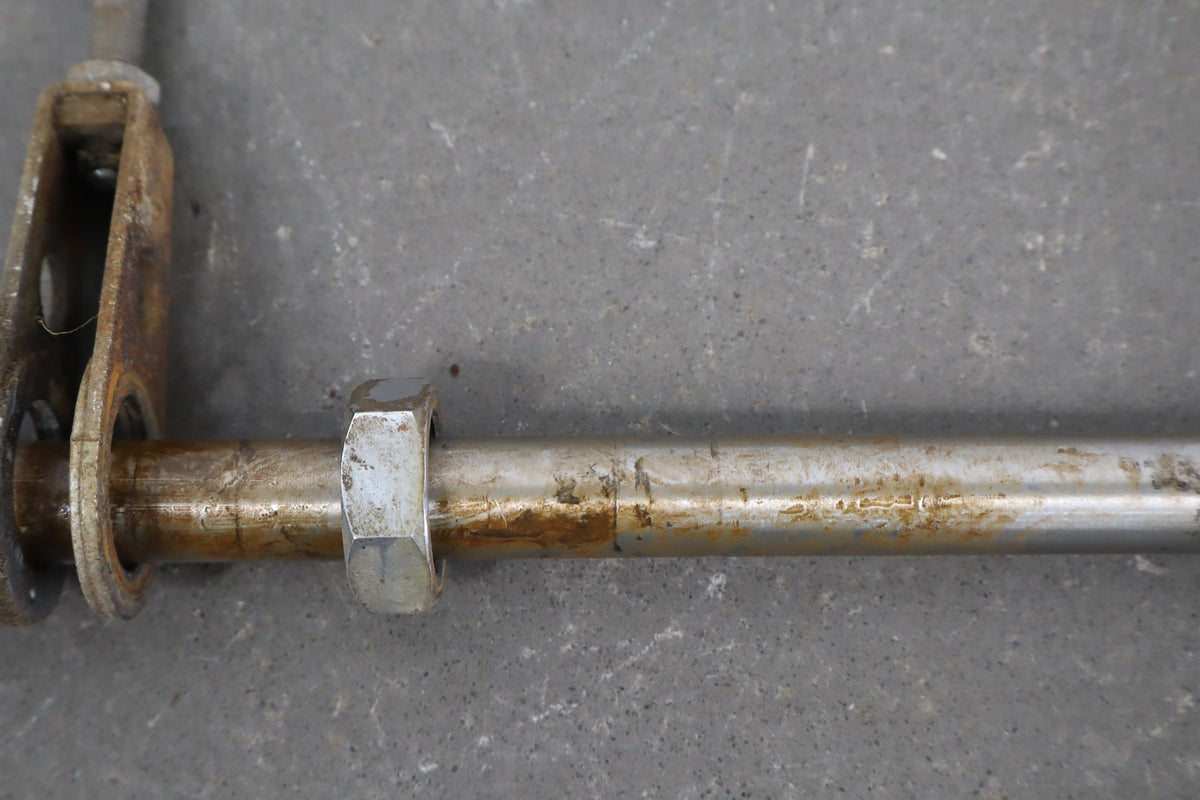 1973 Yamaha RD350 Rear Axle Pivot Bolt Nut Chain Adjusters Assembly OEM