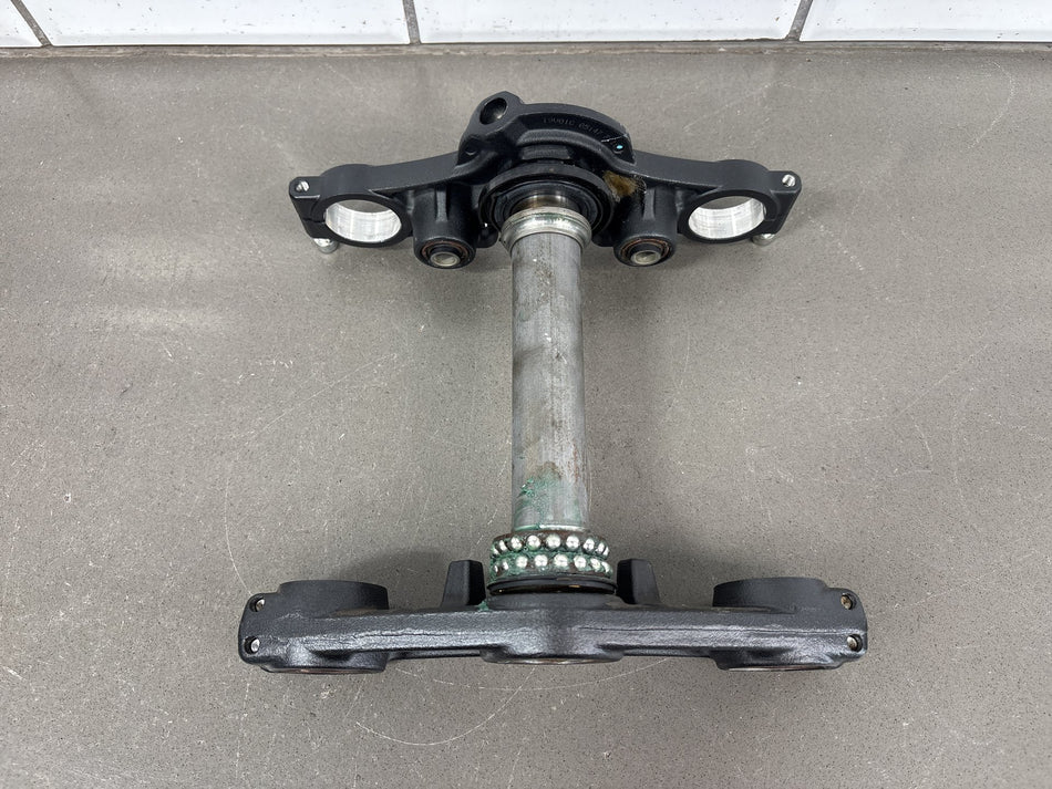 17-25 Kawasaki Ninja 650 EX650 Upper Lower Triple Tree Steering Stem (Black)