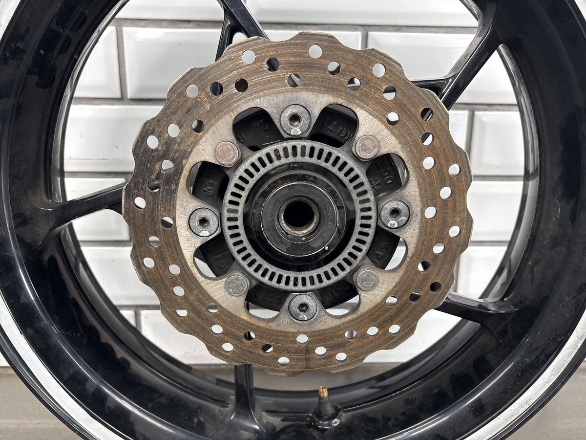 17-25 Kawasaki Ninja 650 EX650 Rear Wheel Rotor Sprocket (Gloss Black, No Tire)