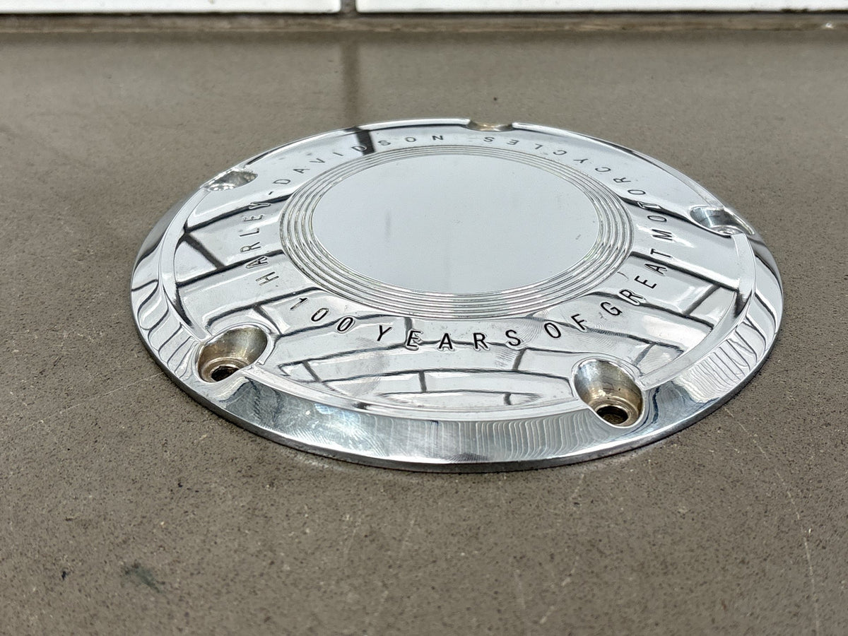 2003 Harley Road King FLHRCI 100th Anniversary Derby Cover Chrome OEM 60720-03