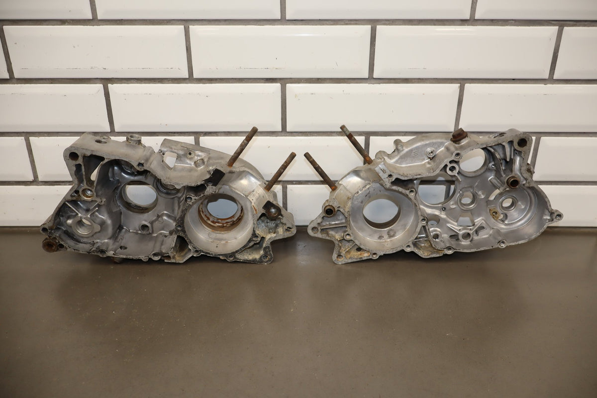 1975 Suzuki RV125 Left Right Engine Crankcase Crank Cases Block OEM