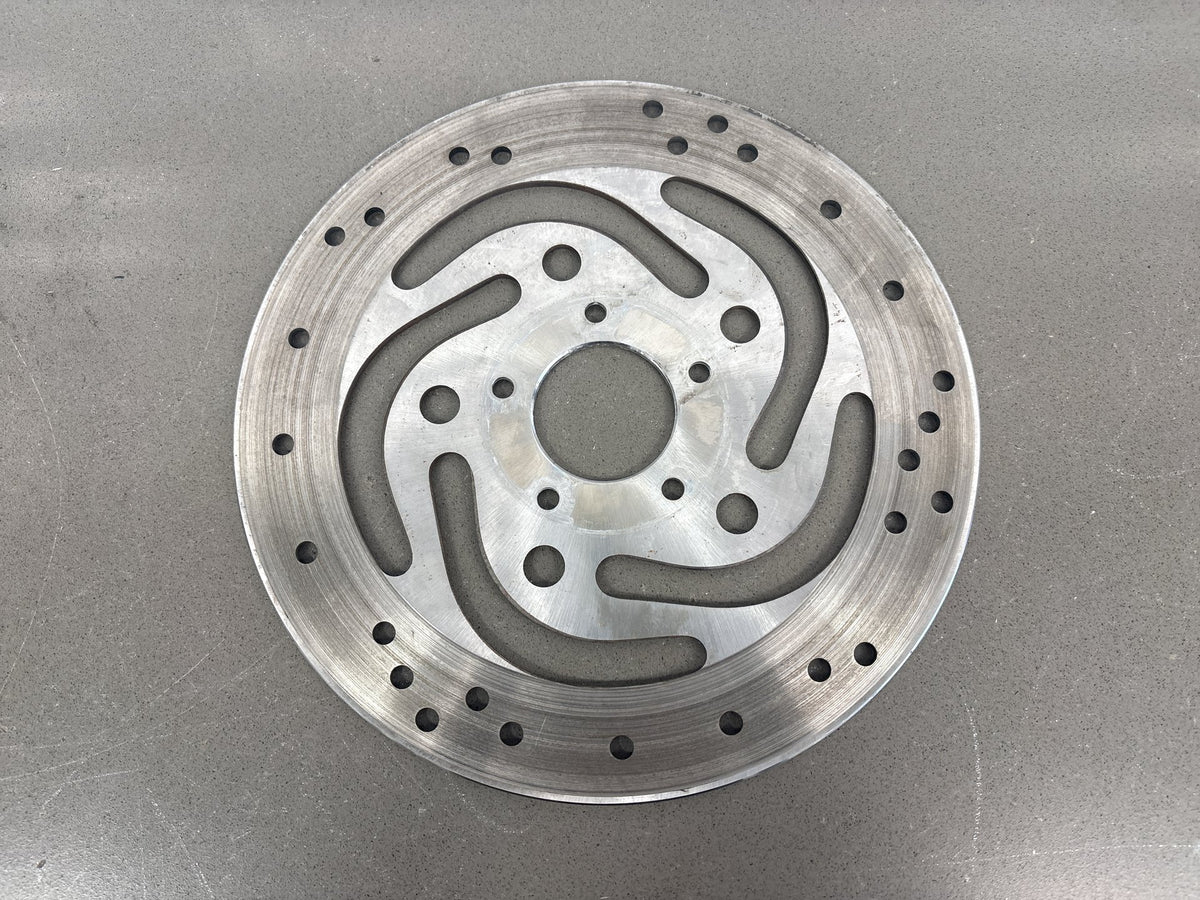 00-06 Harley Road King FLHR FLHRI FLHRCI Front Brake Rotor Pair Silver 44156-00