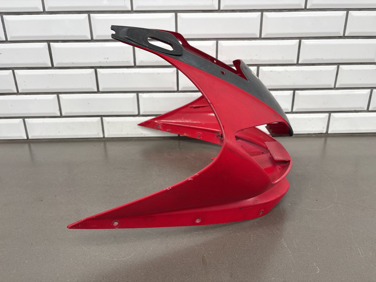 1999-2002 Yamaha YZF-R6 Upper Front Fairing Nose Cowl Red OEM