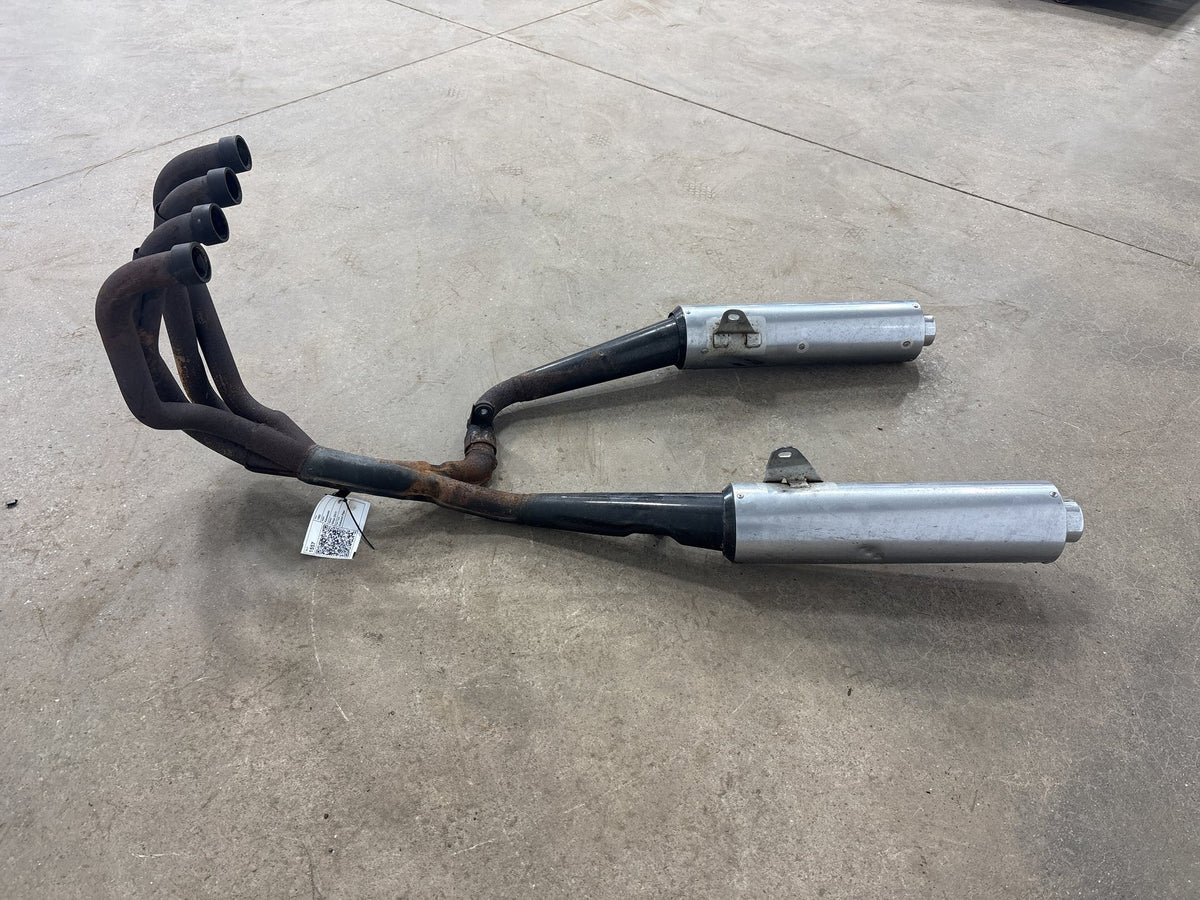 1990-1993 Kawasaki Ninja ZX11 Complete OEM Exhaust System Header Pipes