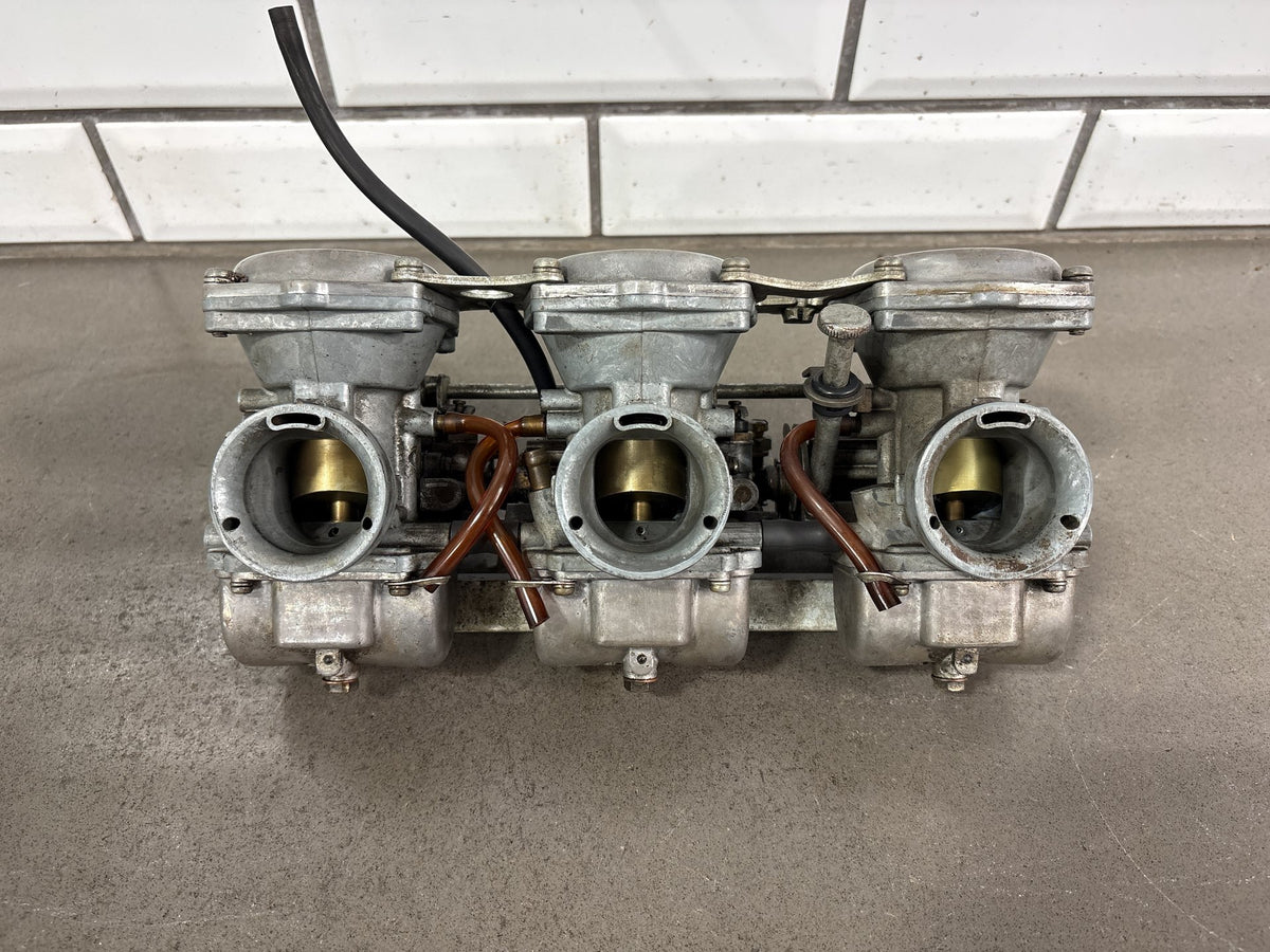 Suzuki GT750 OEM Carburetor Set Vintage Water Buffalo Mikuni