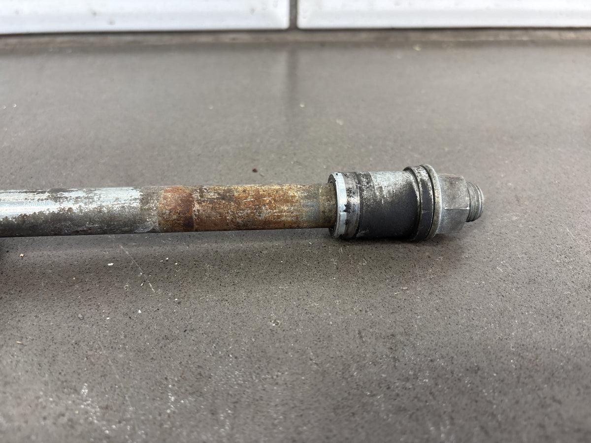 1983 Kawasaki GPZ750 ZX750A Front Axle with Spacers OEM