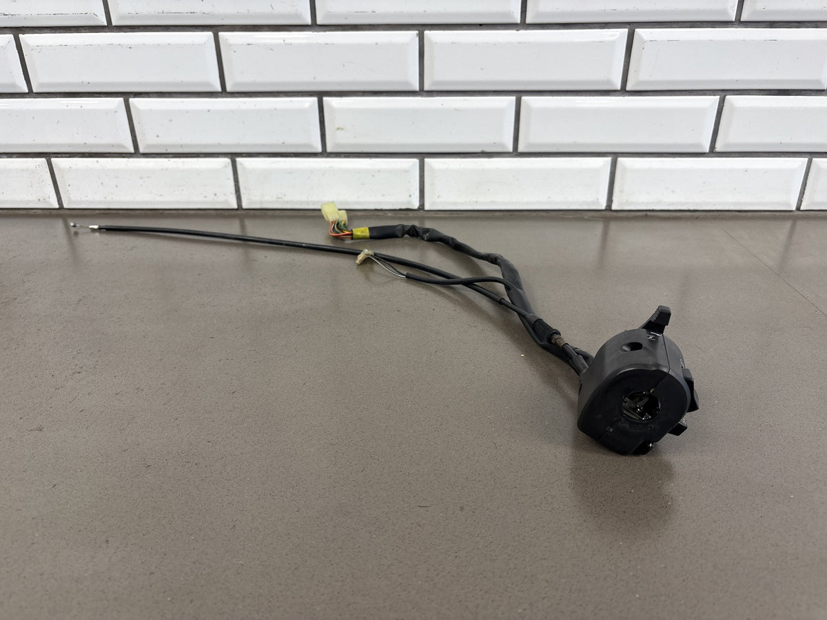 1999-2007 Yamaha YZF600R 3K Mile Left Switch Housing Black Choke Lever Cable OEM
