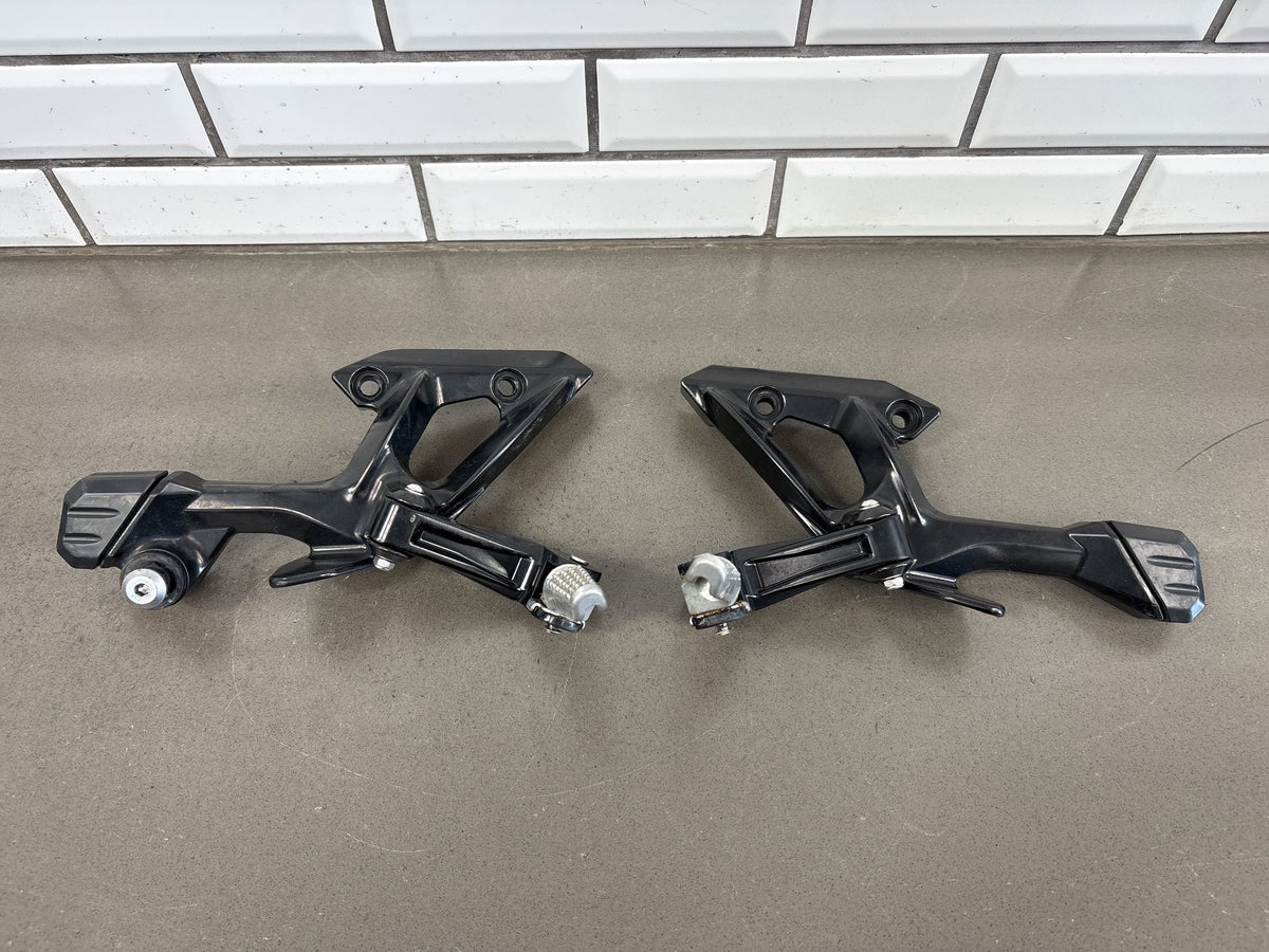 2010-2014 Kawasaki Concours 14 ZG1400 Rear Passenger Footpeg Brackets Pair