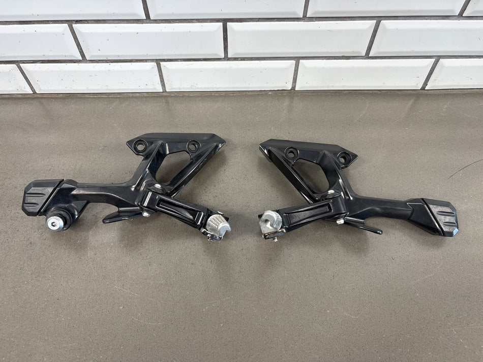 2010-2014 Kawasaki Concours 14 ZG1400 Rear Passenger Footpeg Brackets Pair