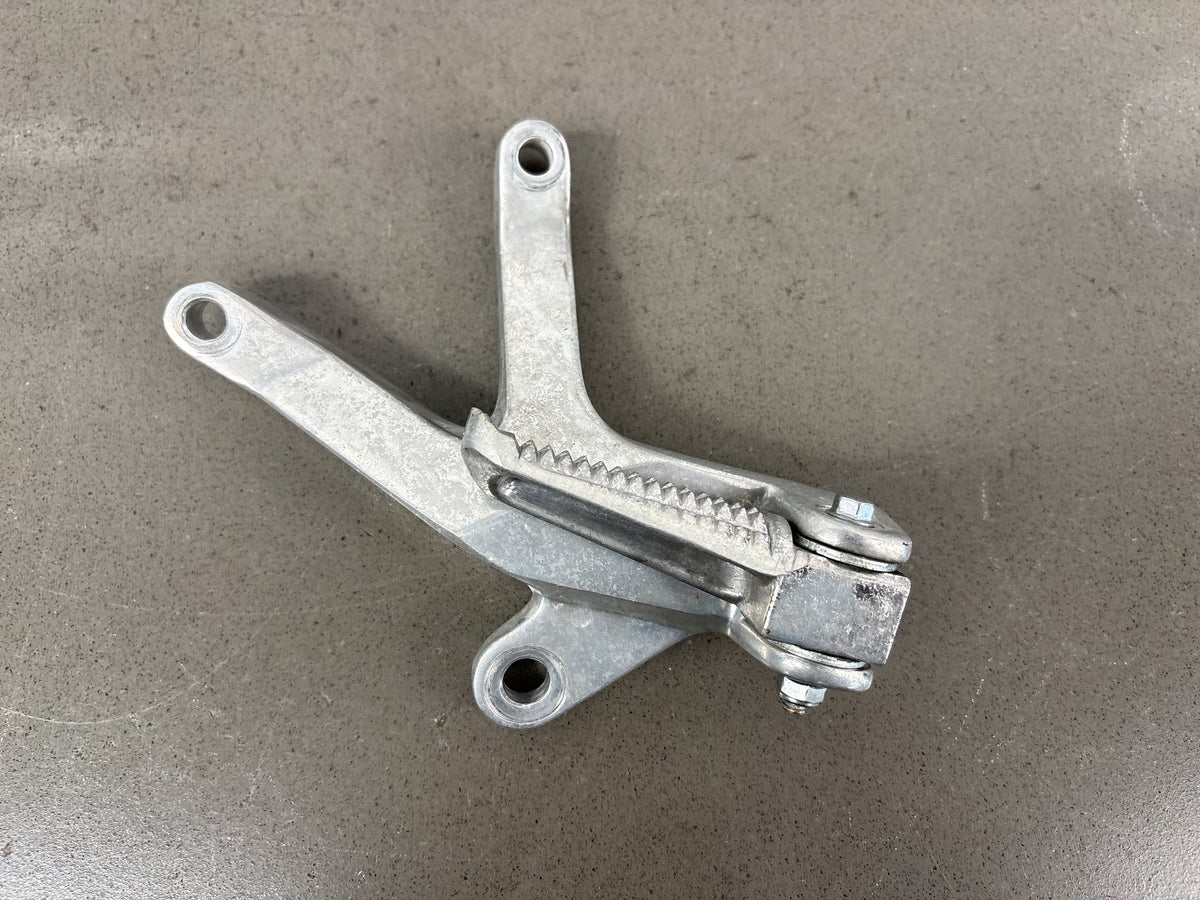 1999-2007 Yamaha YZF600R Pair Rear Passenger Foot Pegs w/ Brackets Silver OEM