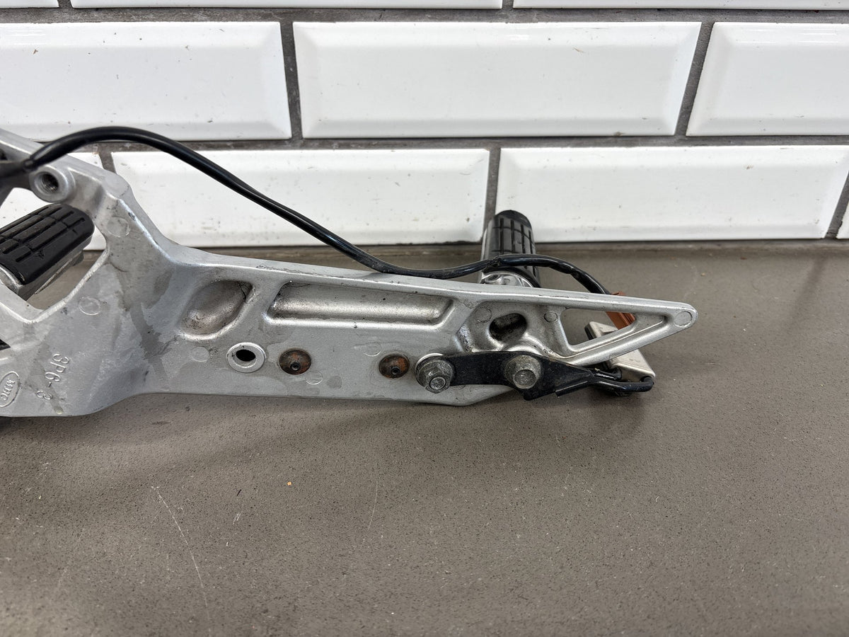 2006-2011 Yamaha FJR1300A Rearsets Brackets Pair Shift Lever Brake Pedal Silver