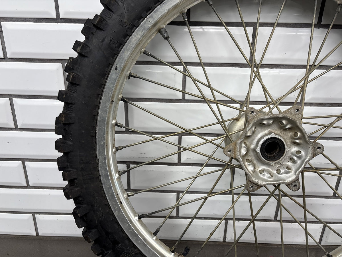 Suzuki DRZ 400E Front Wheel Rim 21x1.6" w/ Good Tire 54111-29F00 2000-2007