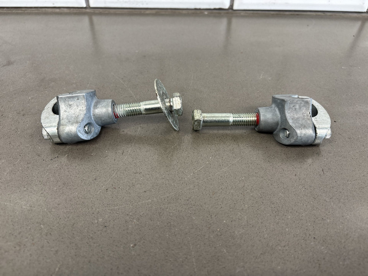 1999-2006 Harley Road King FLHR FLHRCI Handlebar Riser Pair Silver OEM 56149-88B
